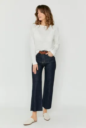 Aberdeen Wide Leg Crop Denim Pant