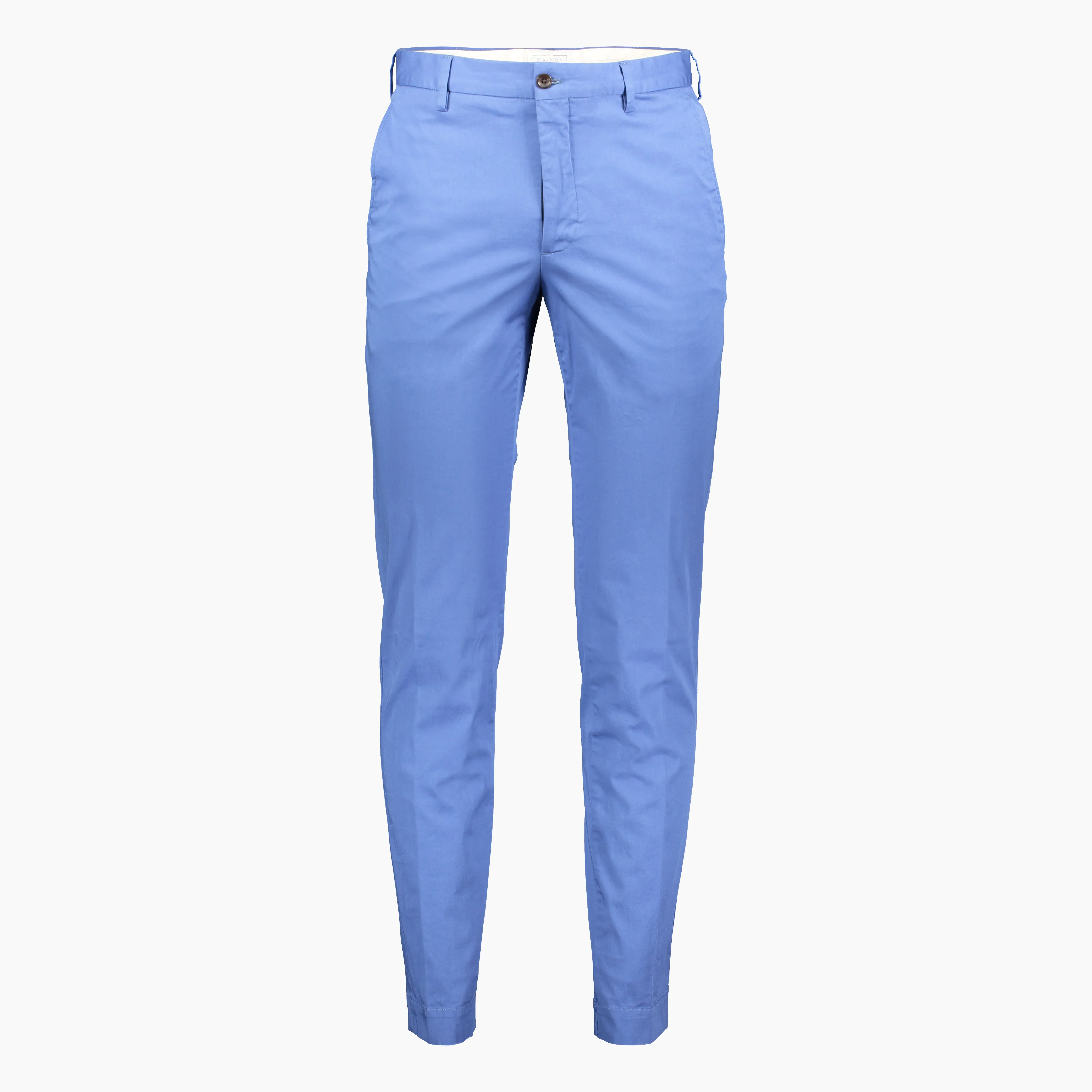 Arbaud chino pants in fine stretch gabardine cotton (river blue)