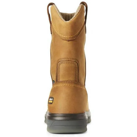 Ariat Men's Turbo 10" Carbon Toe WP Wellington Work Boot- Bark - 10027328