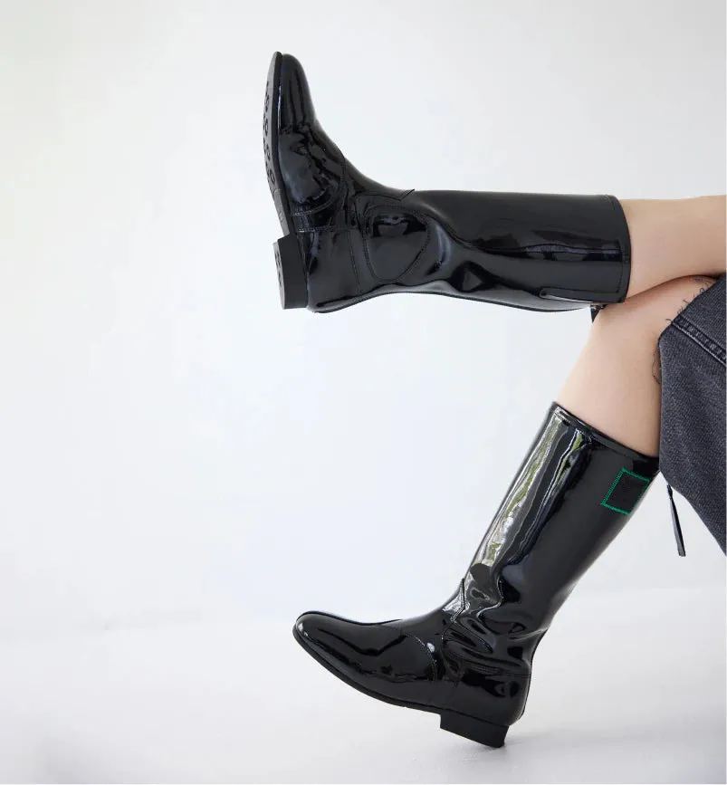 Babka Tall Boot | Patent Black