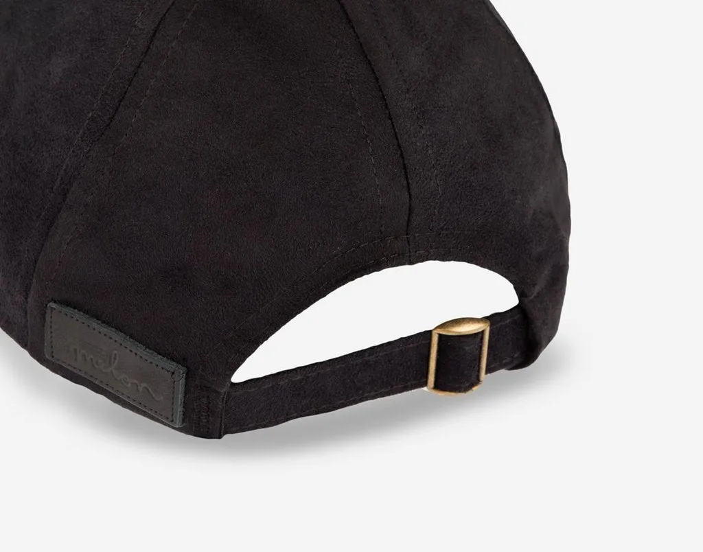 Black Suede Cap