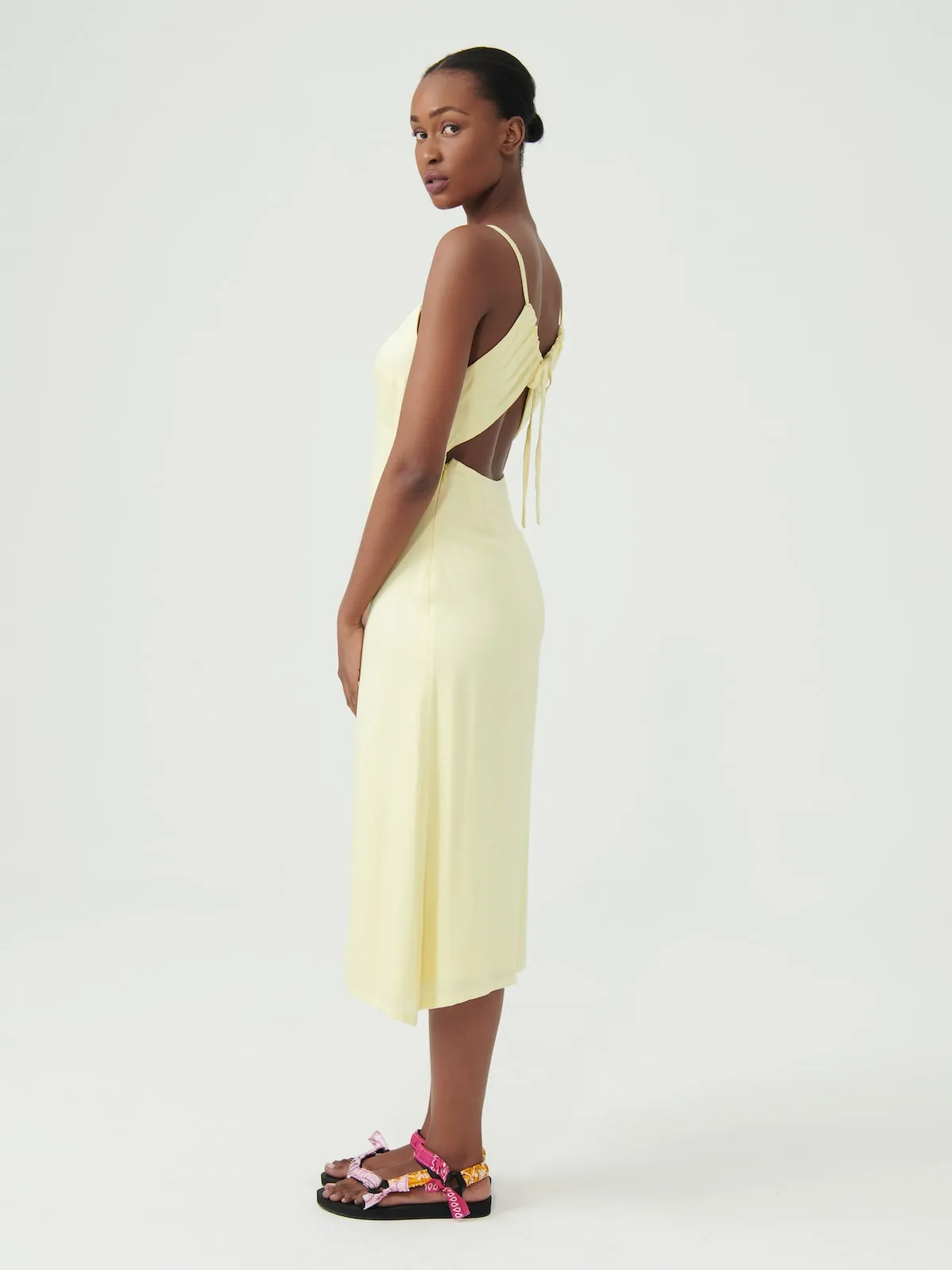 Butter Open-Back Slip Dress