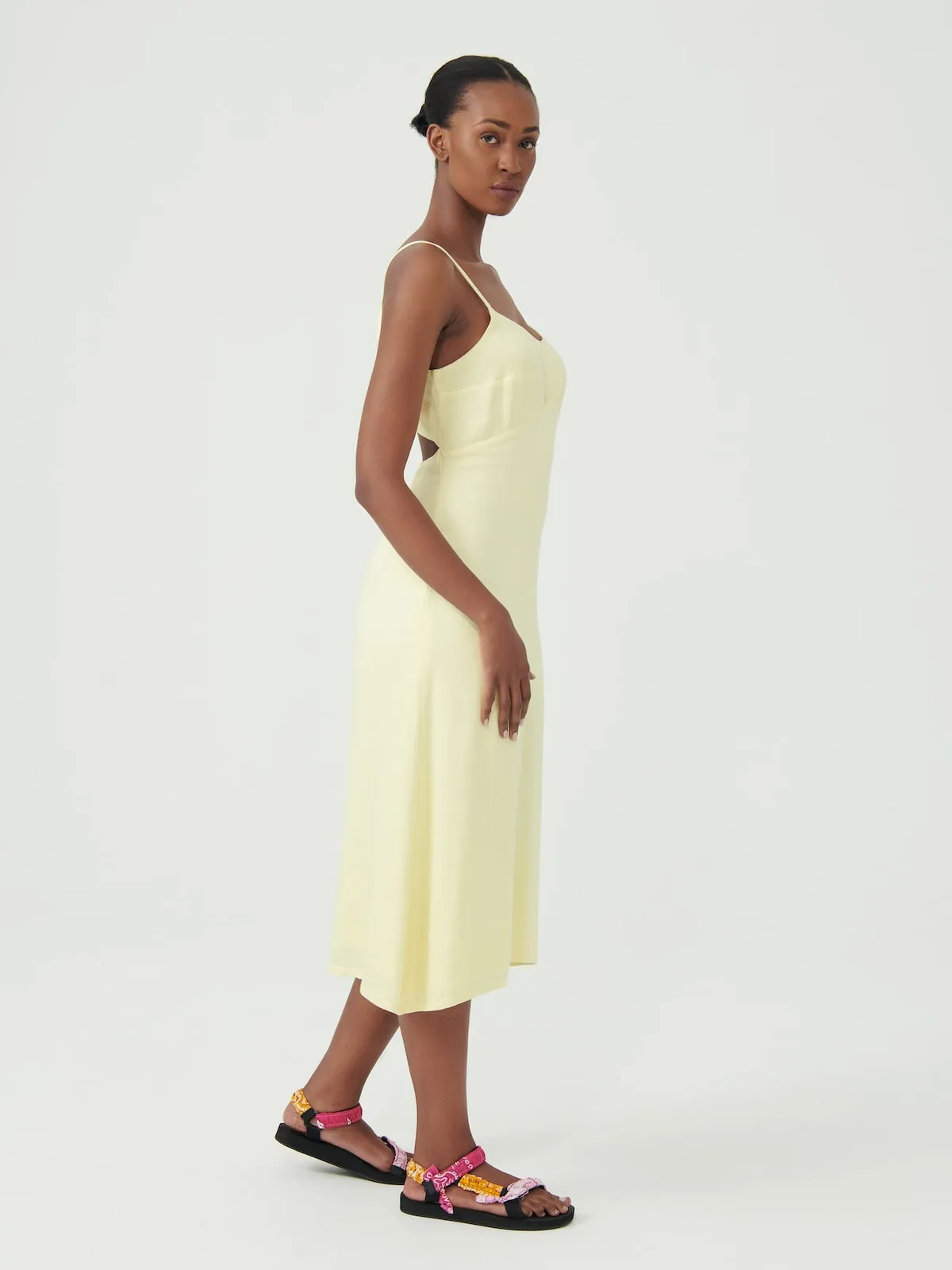 Butter Open-Back Slip Dress