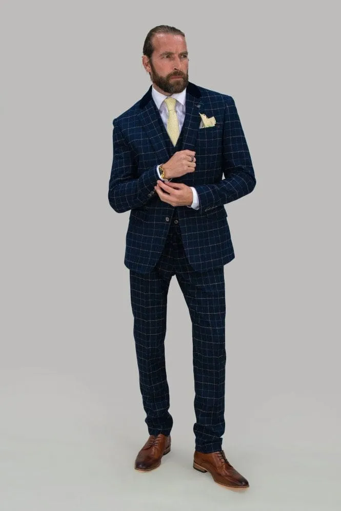 Cavani Shelby Tweed Check Trousers