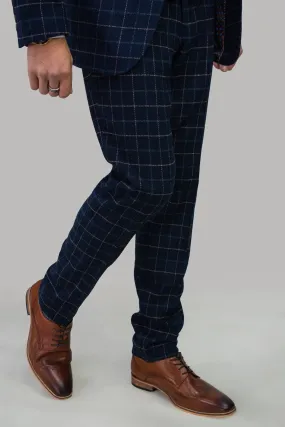 Cavani Shelby Tweed Check Trousers