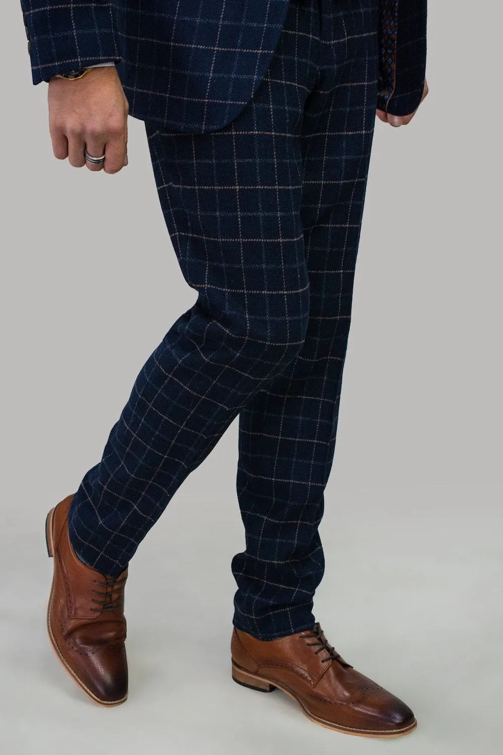 Cavani Shelby Tweed Check Trousers