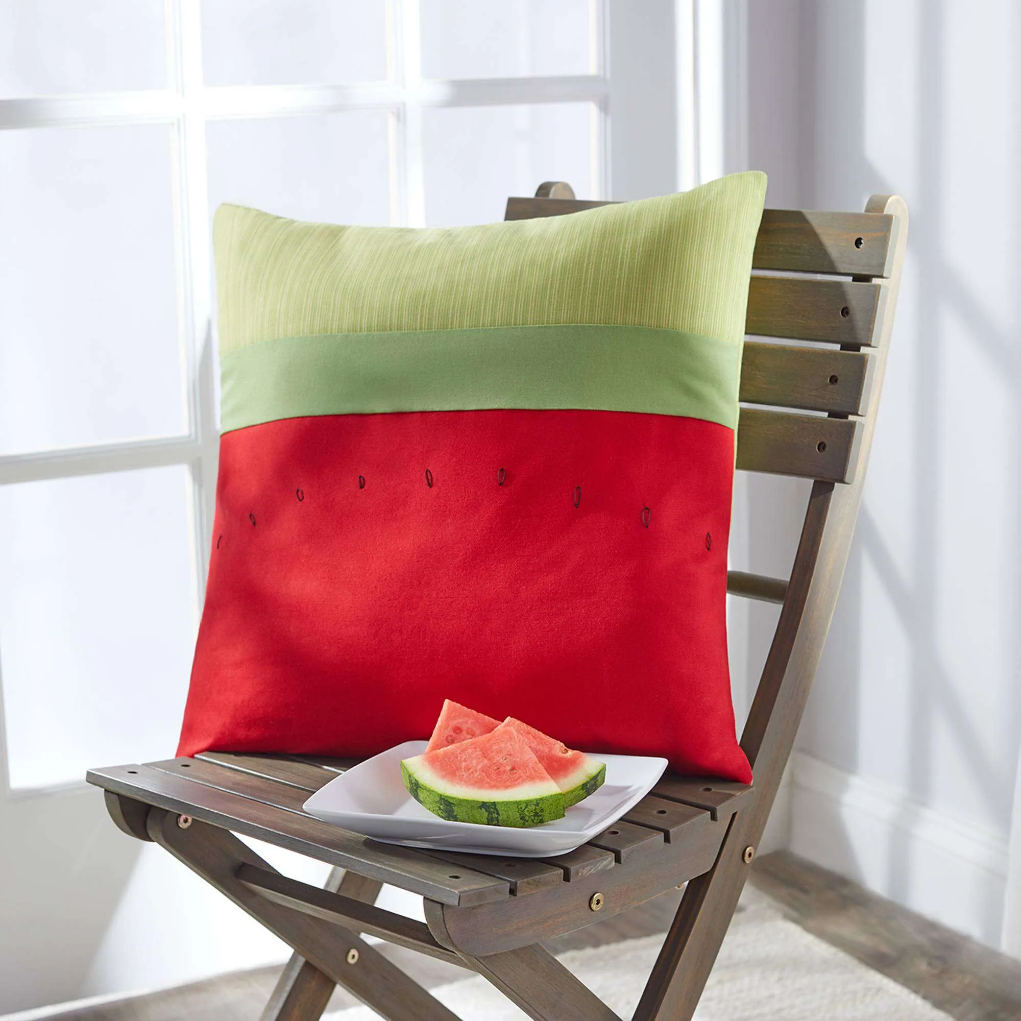 Coats & Clark Sewing Watermelon Patio Pillow For Outdoor Decor