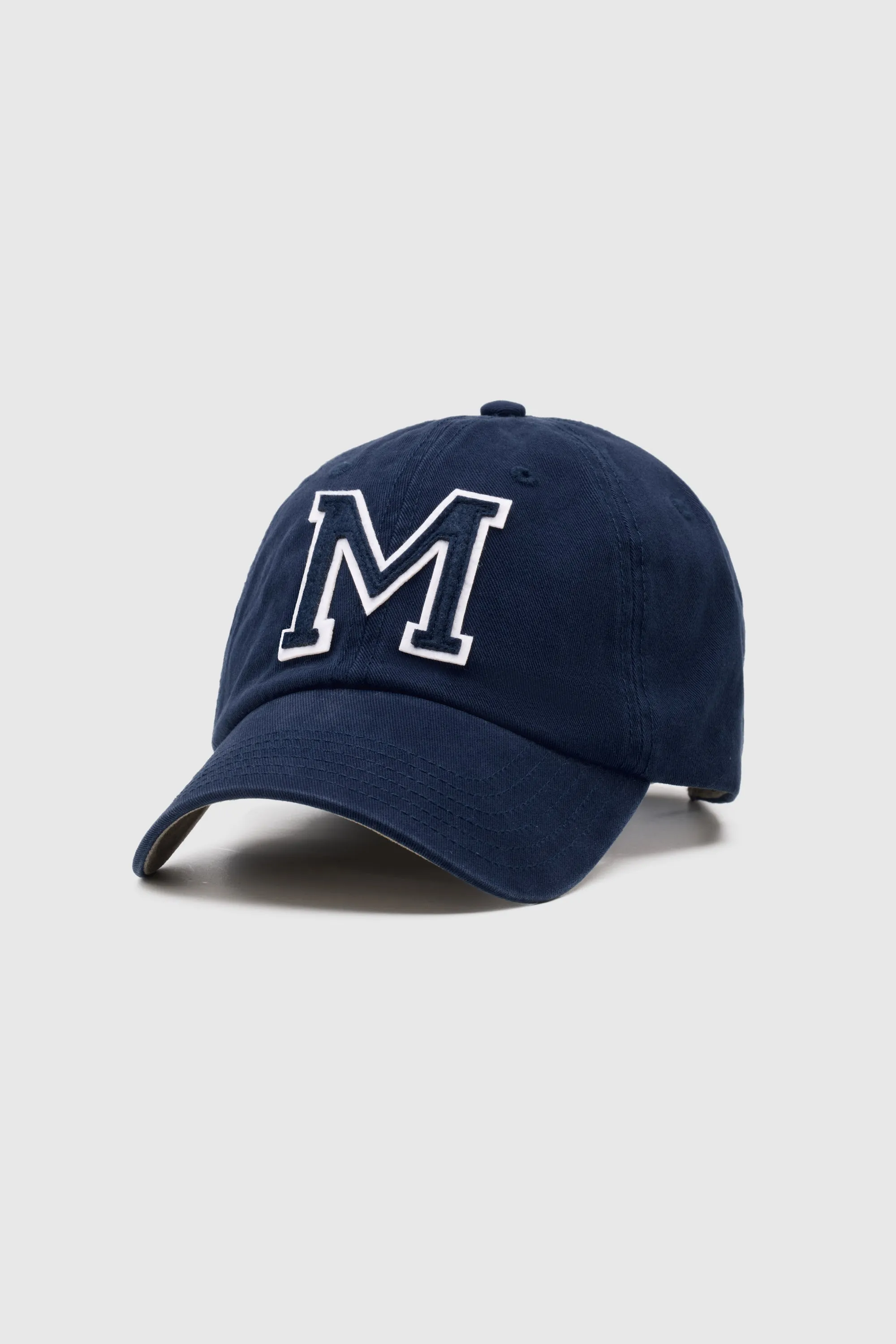 Collegiate Letter Cap Navy