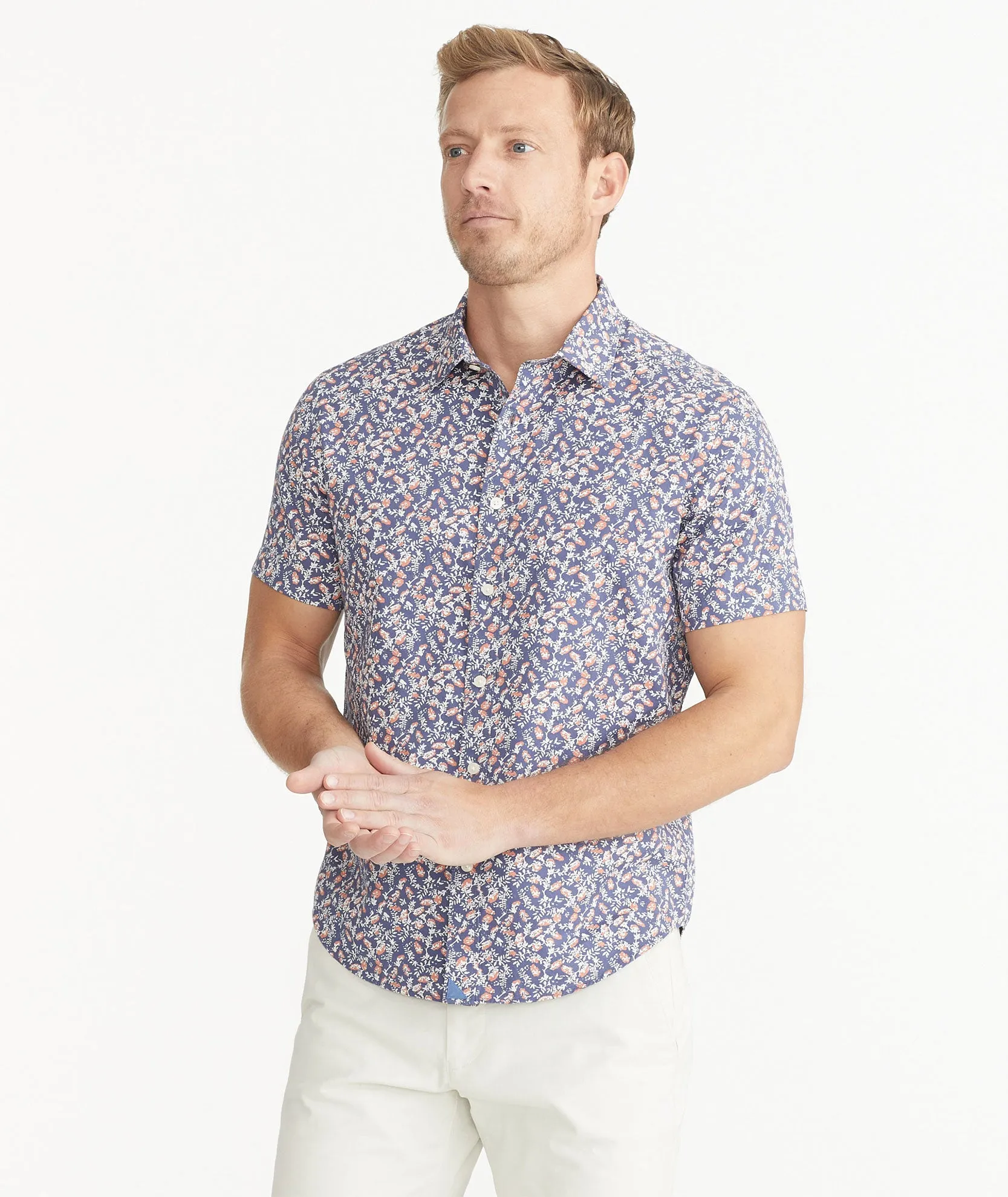 Cotton Short-Sleeve Buckley Shirt