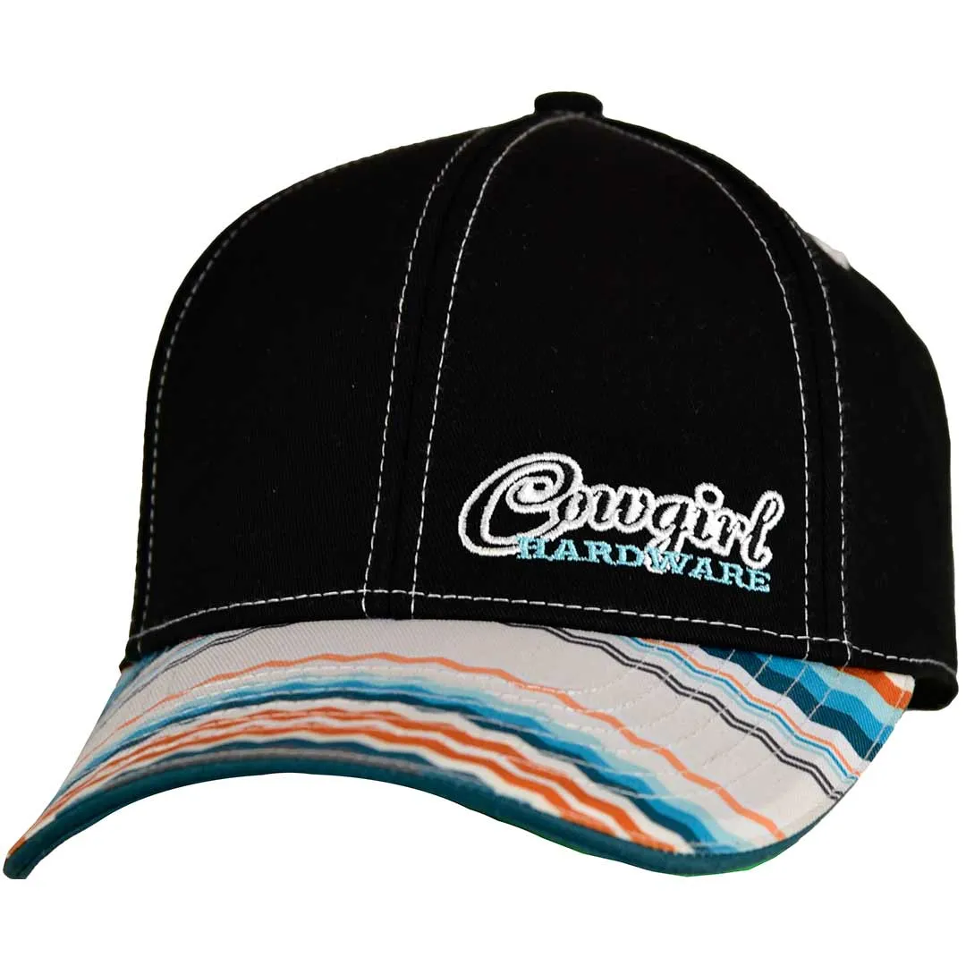 Cowgirl Hardware Women's Serape Stripe Bill Snap Back Cap