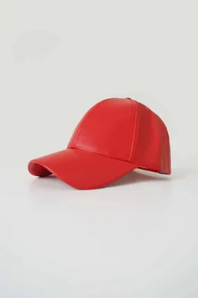 FAUX LEATHER CAP