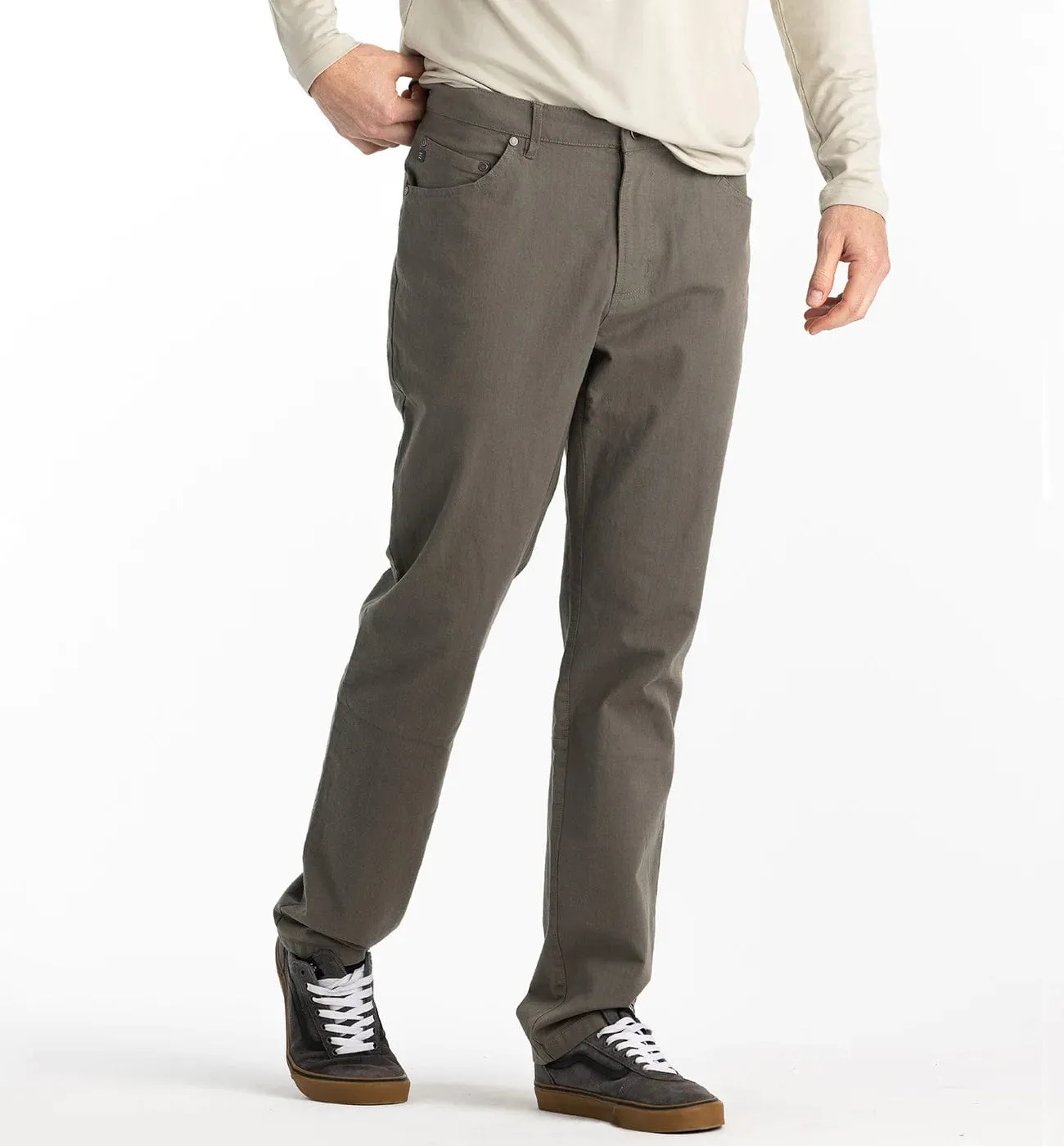 Free Fly Stretch Canvas Pant in Smokey Olive - Men's