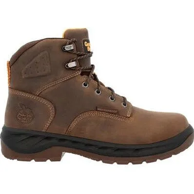 Georgia Men's Boot Ot 6" Waterproof Alloy Toe Work Boot -Brown- GB00522