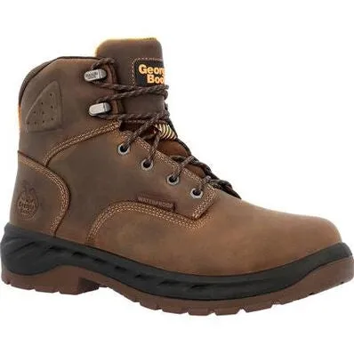 Georgia Men's Boot Ot 6" Waterproof Alloy Toe Work Boot -Brown- GB00522