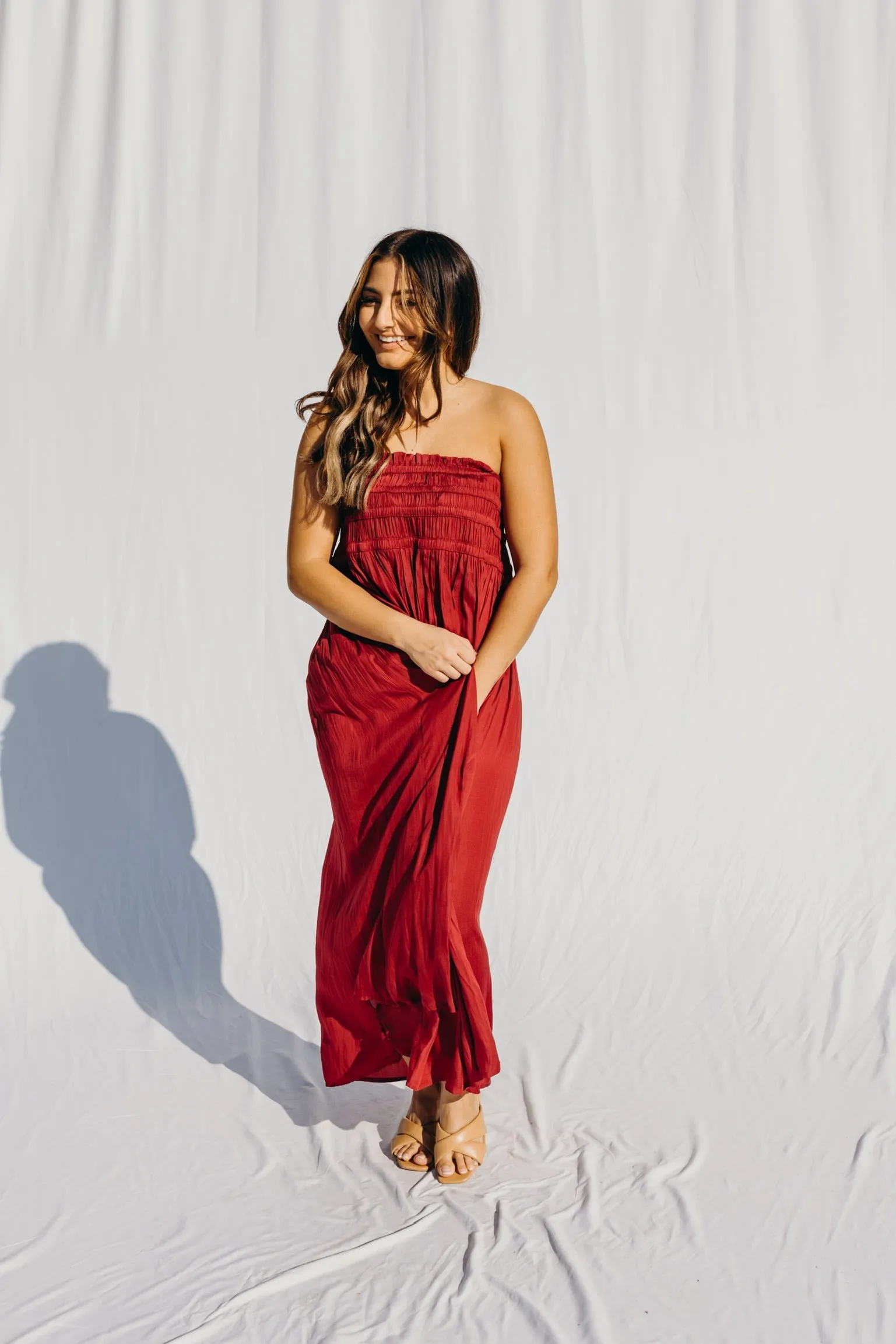 Hot Shot Smocked Dress/Maxi Dress