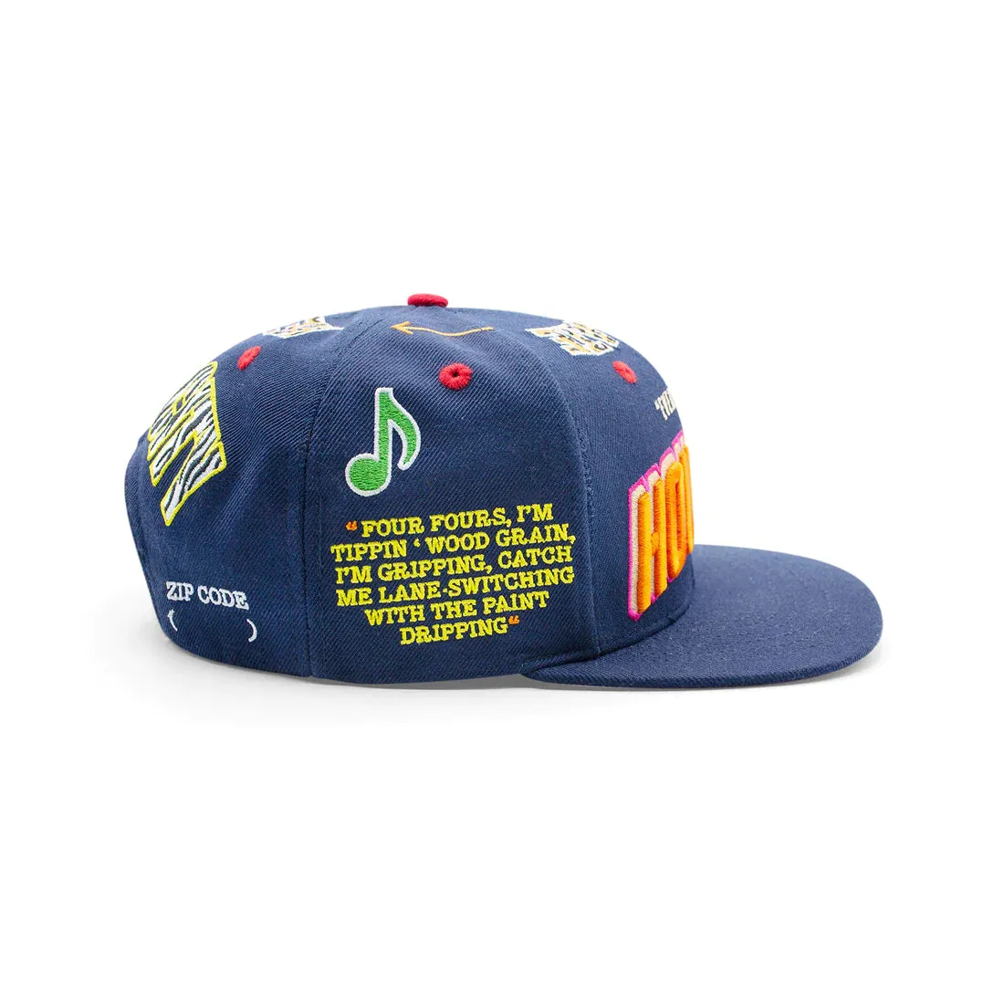 Houston Everything Snapback Hat Navy