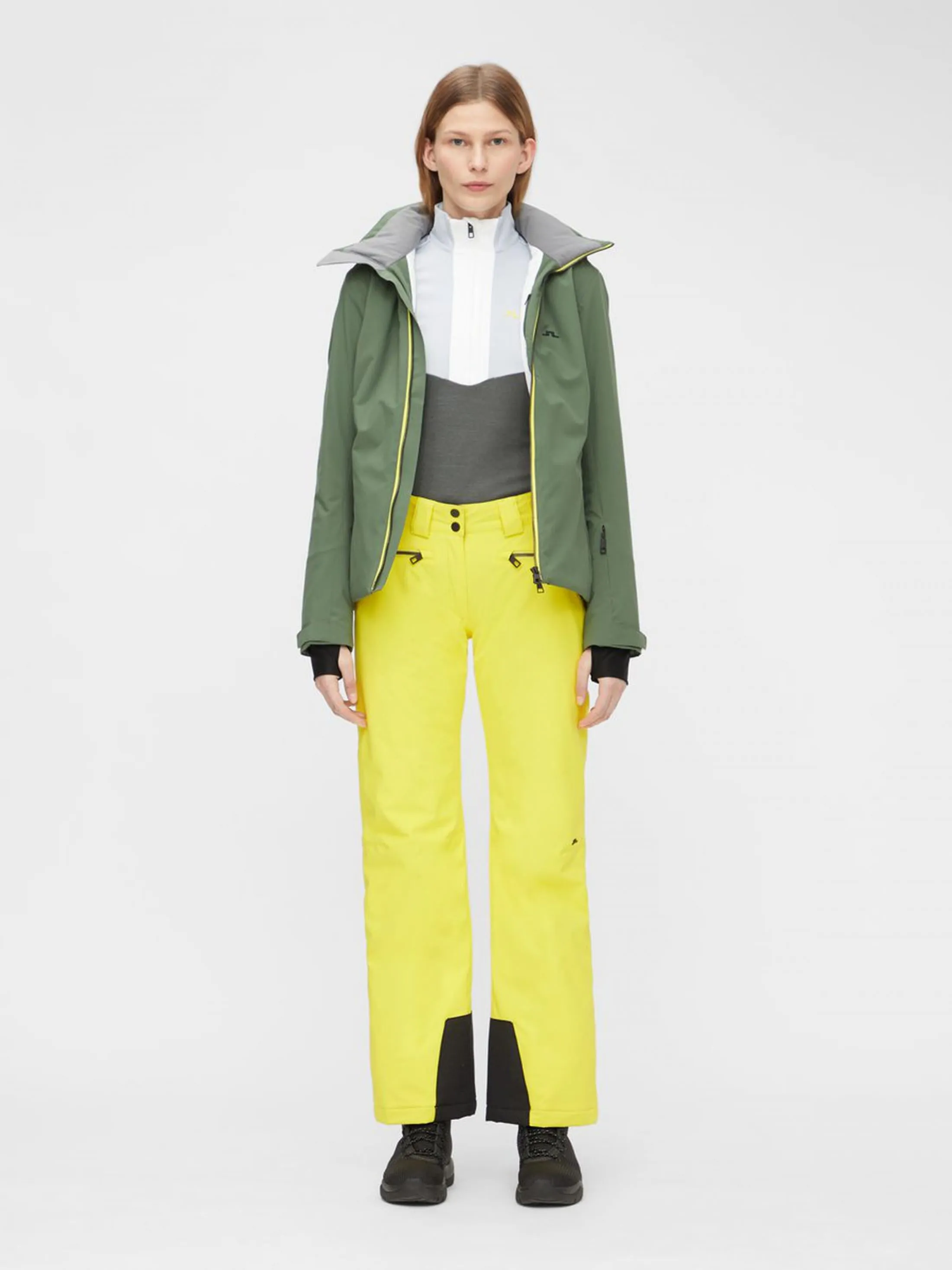 J.Lindeberg Womens Tracy Ski Pants - BANGING YELLOW