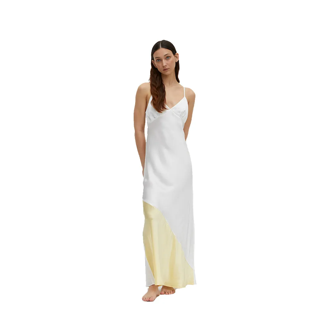 Maison Essentiiele 90s It Girl Maxi Slip Off White