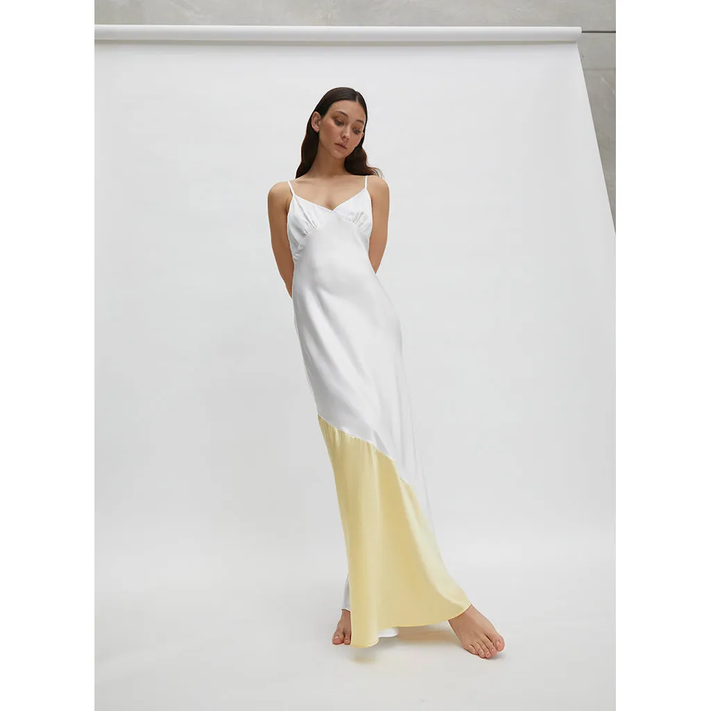 Maison Essentiiele 90s It Girl Maxi Slip Off White