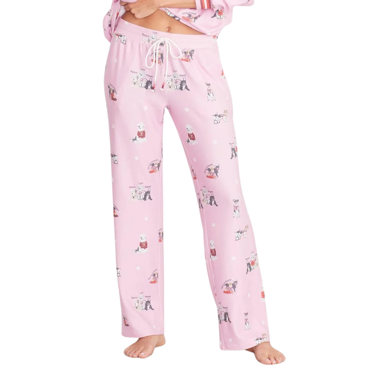 P.J. Salvage Rescue Dog Sleep Pants - Pink