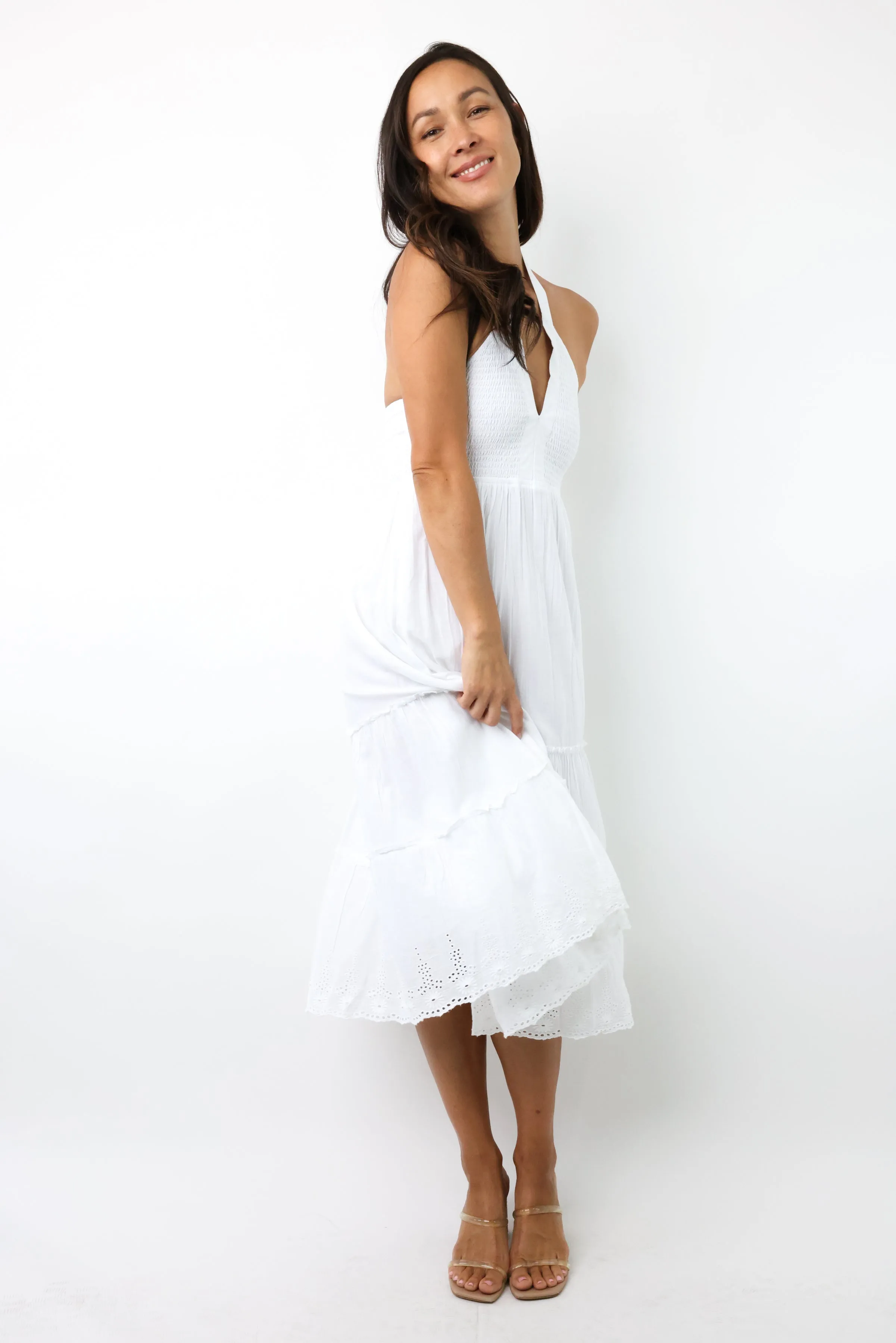 Sashi Midi Halter Dress