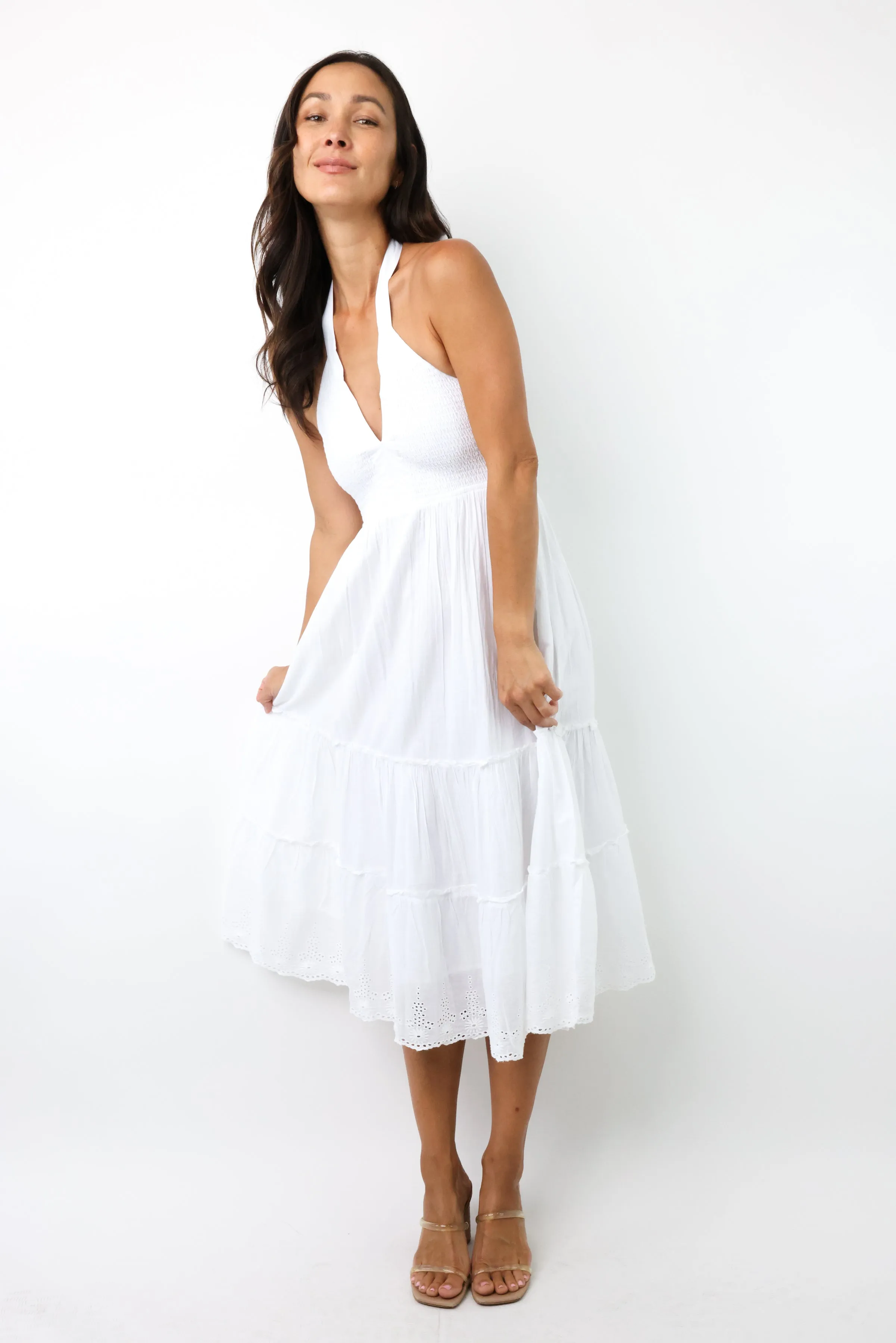 Sashi Midi Halter Dress