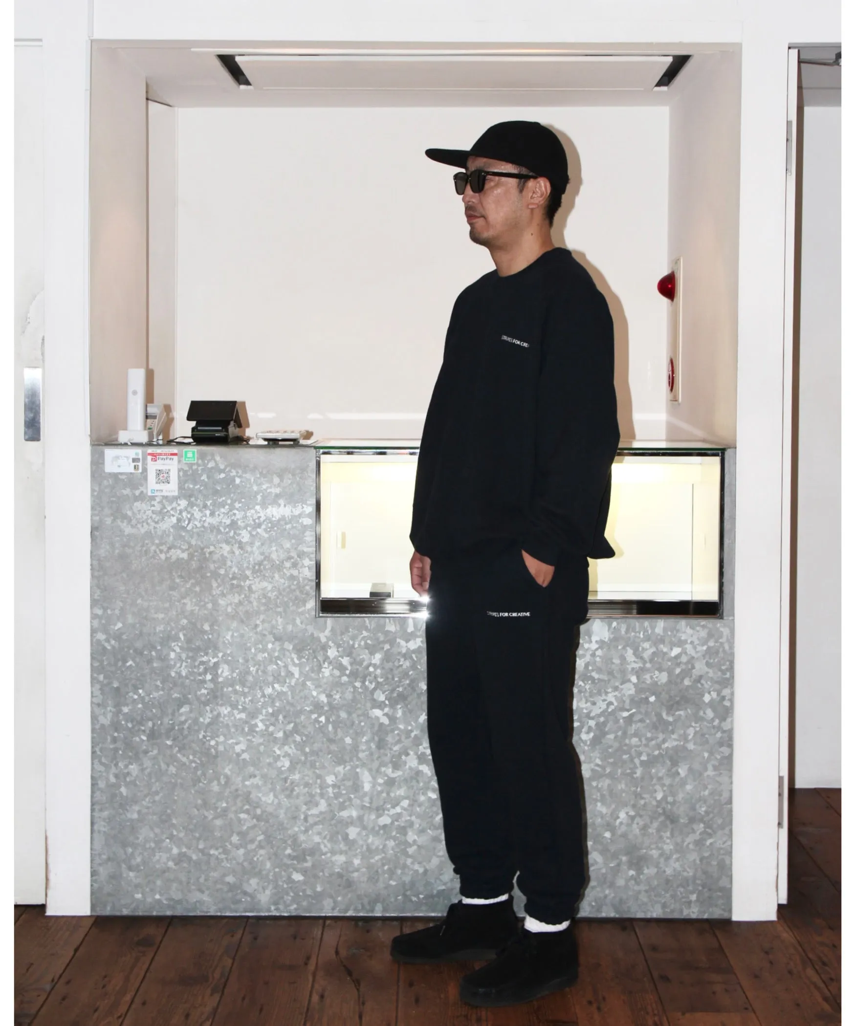 SFC SWEAT PANTS "BLACK"