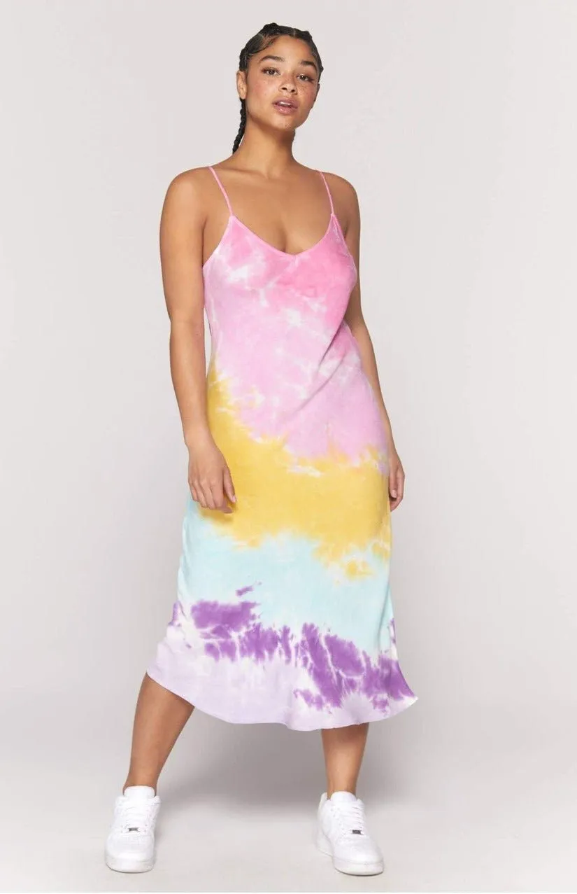 Spiritual Gangster Tie Dye Slip Dress