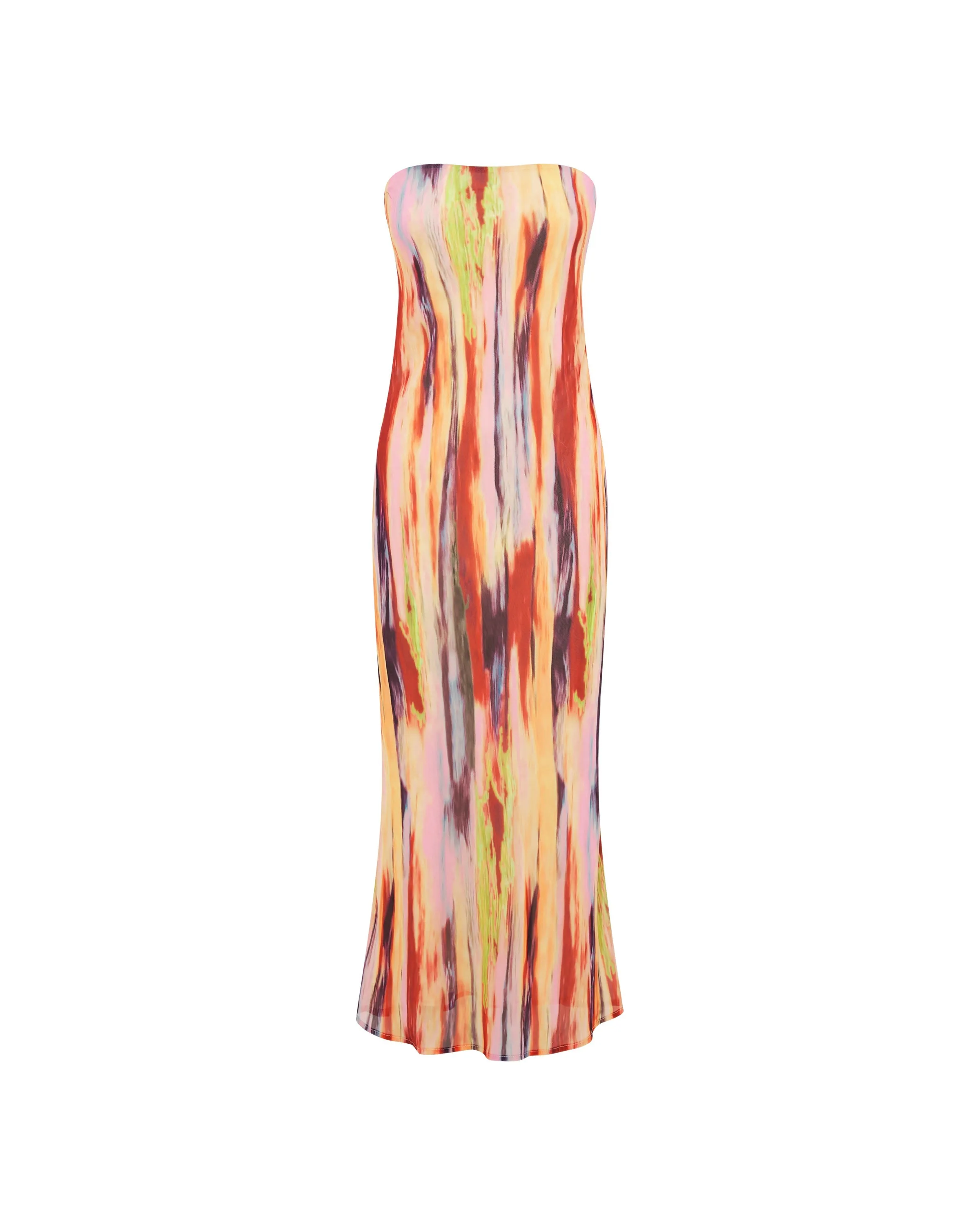 St Barts Strapless Maxi Dress - Print