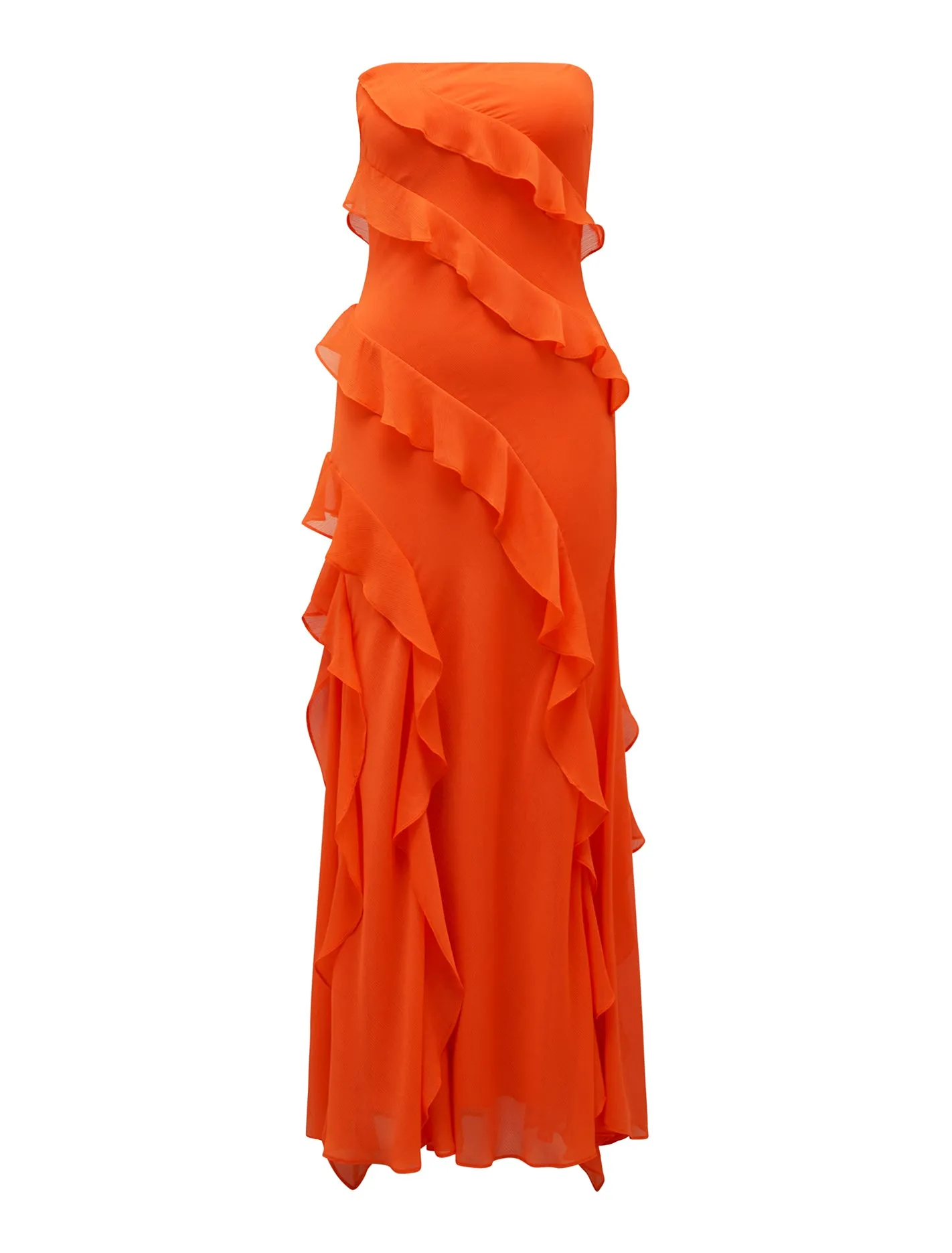 Stella Strapless Ruffle Dress