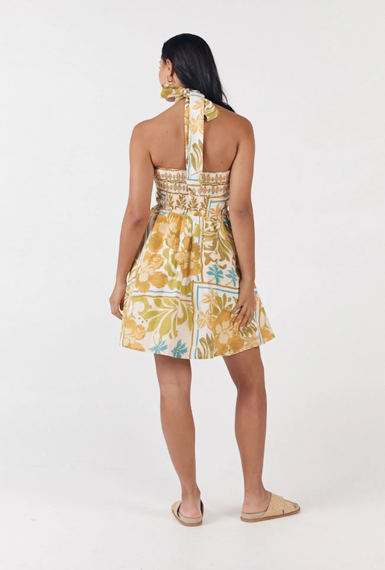 TAHITI MINI DRESS - PARADISE PRINT