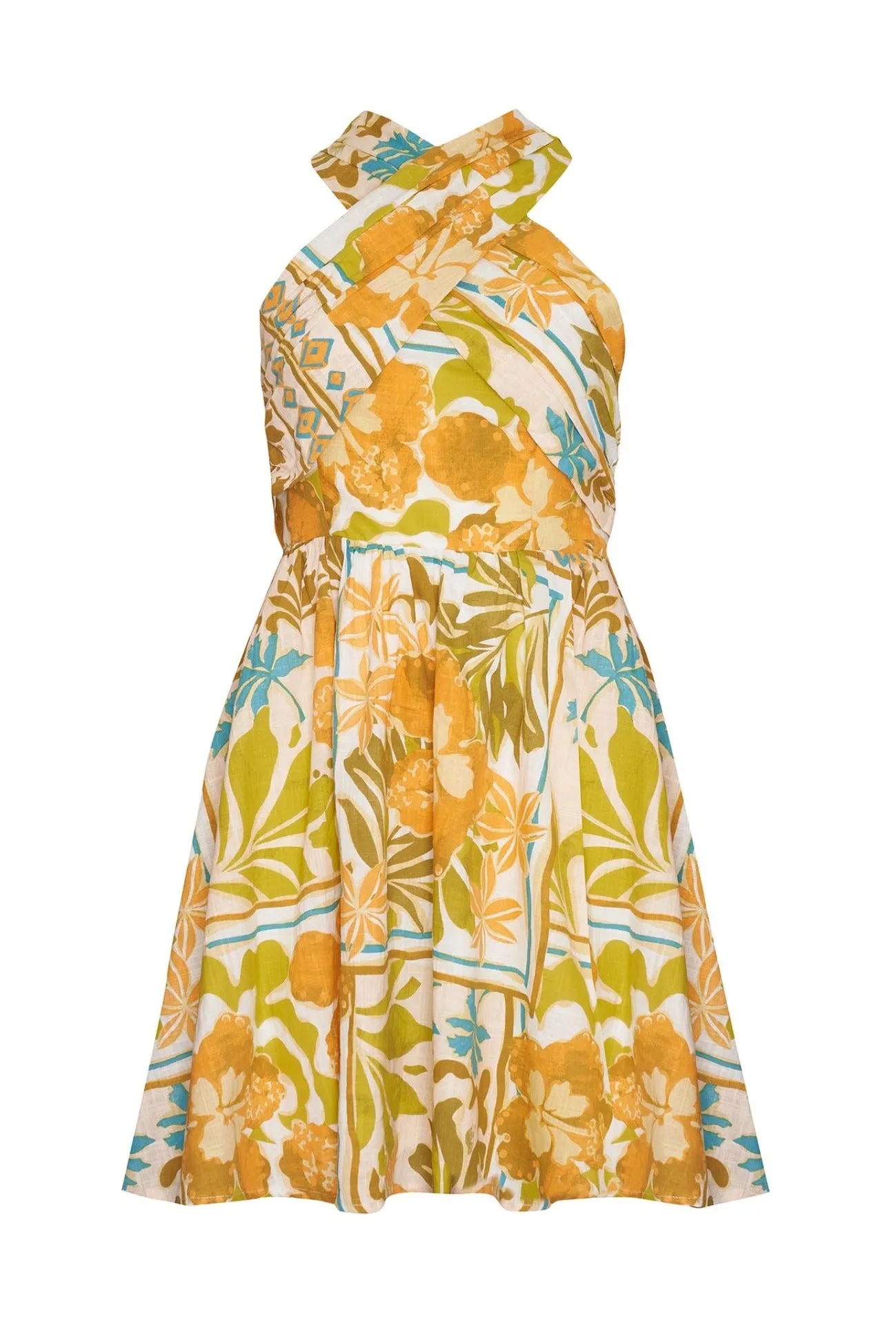 TAHITI MINI DRESS - PARADISE PRINT