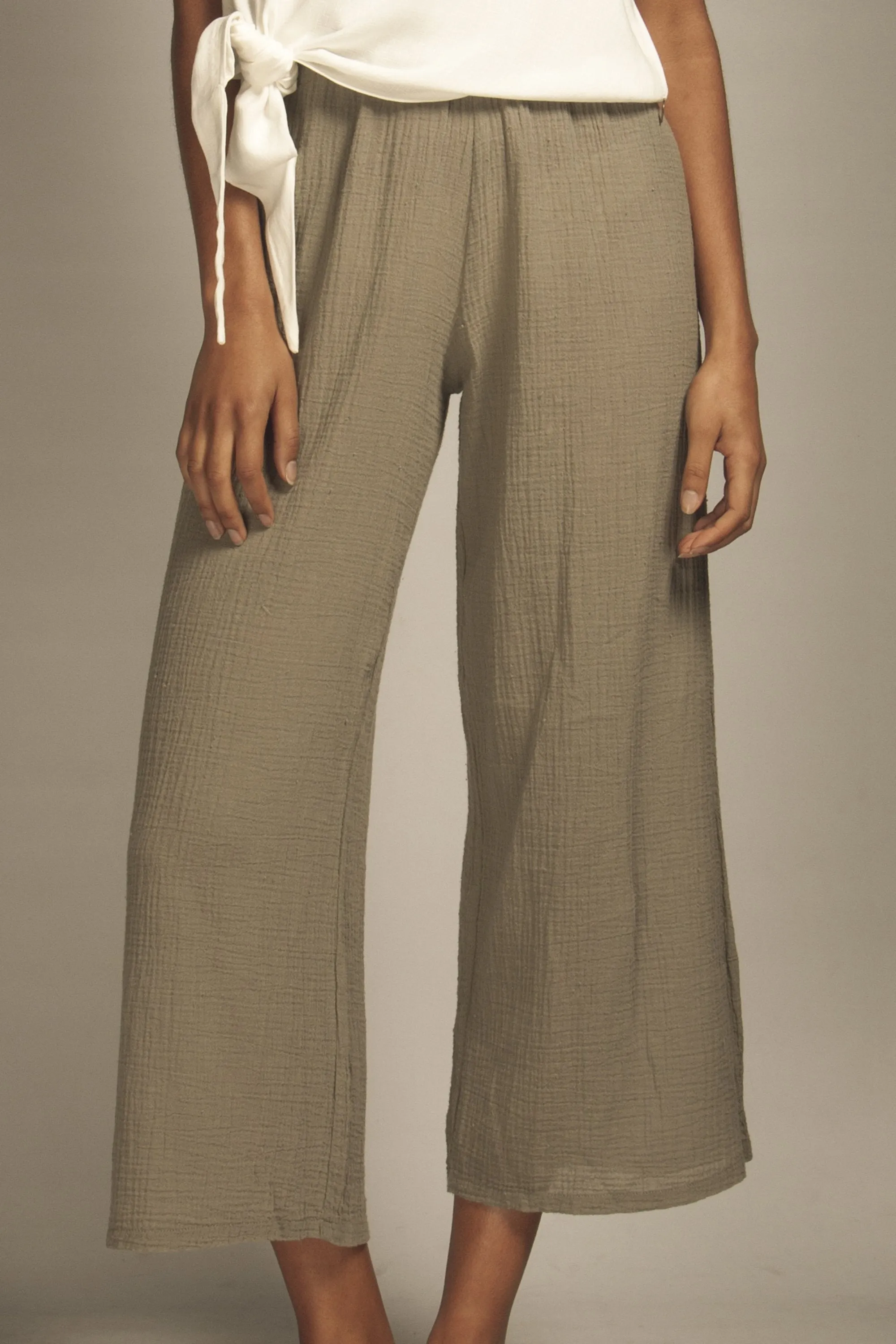 textured pants grey <br> by Friday's Project