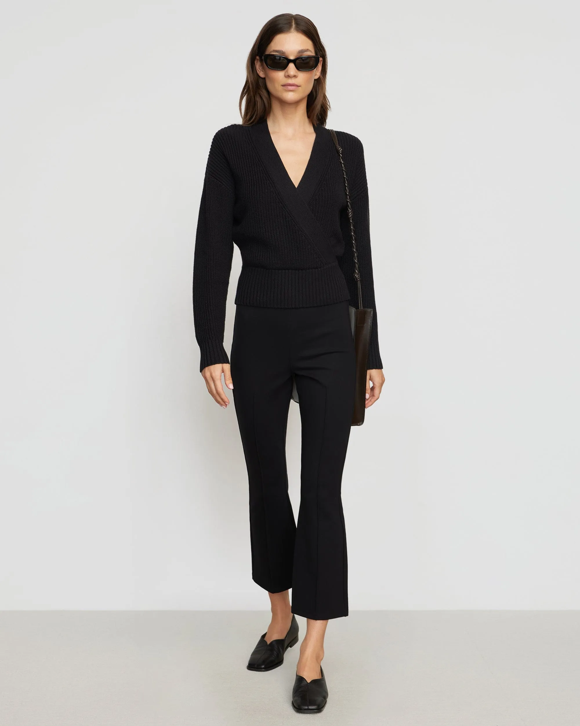 Tez Kick-Flare Ponte Stretch Pant