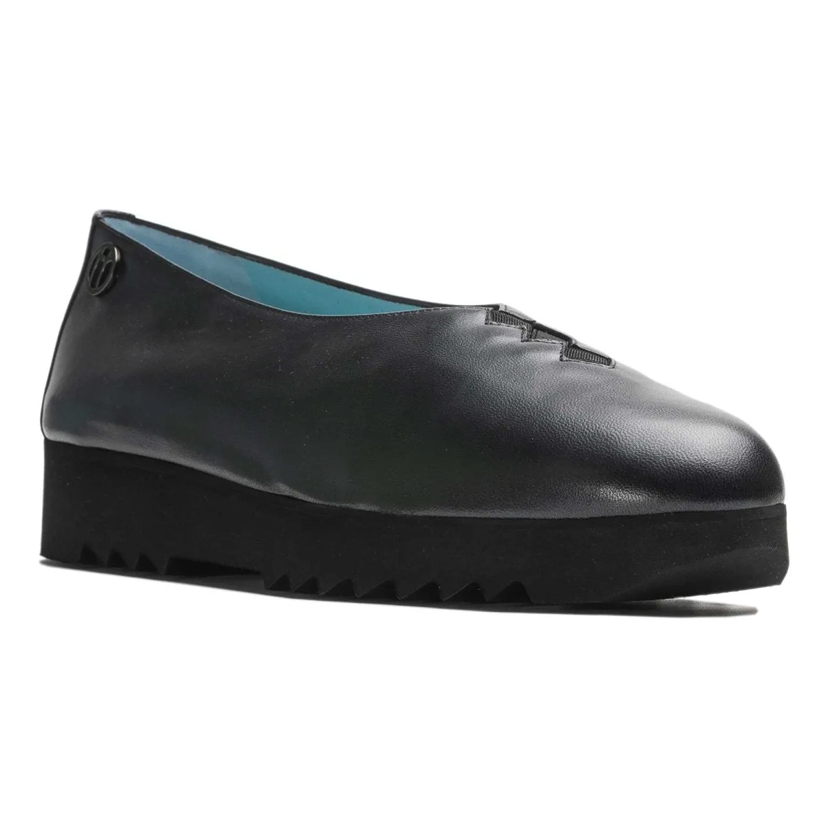 Thierry Rabotin Women's Grace Wedge Black Pearlized