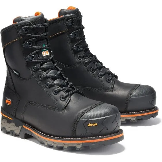 Timberland Pro Men's Boondock 8" Comp Toe WP Work Boot -Black- TB089645001