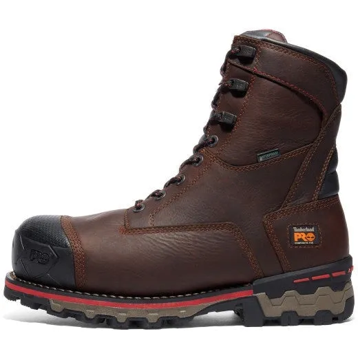 Timberland Pro Men's BoonDock 8" Comp Toe WP Work Boot -Brown- TB1A128P214