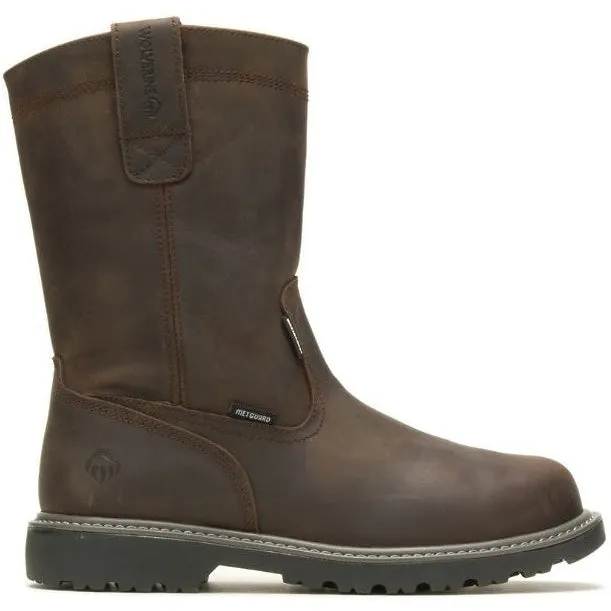 Wolverine Men's Floorhand Steel Toe WP Wellington Work Boot -Brown- W231025